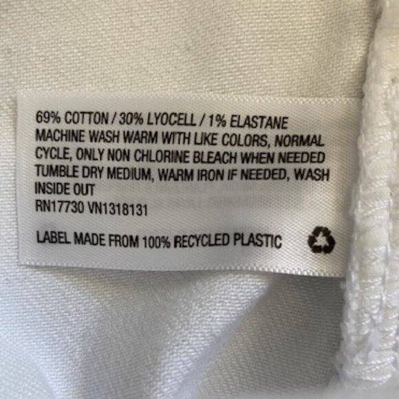 UNIVERSAL THREAD High Rise White Cropped Denim Jeans Sz 12 - Picture 10 of 13